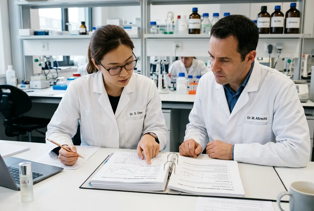 The CIG team reviewing a client dossier together