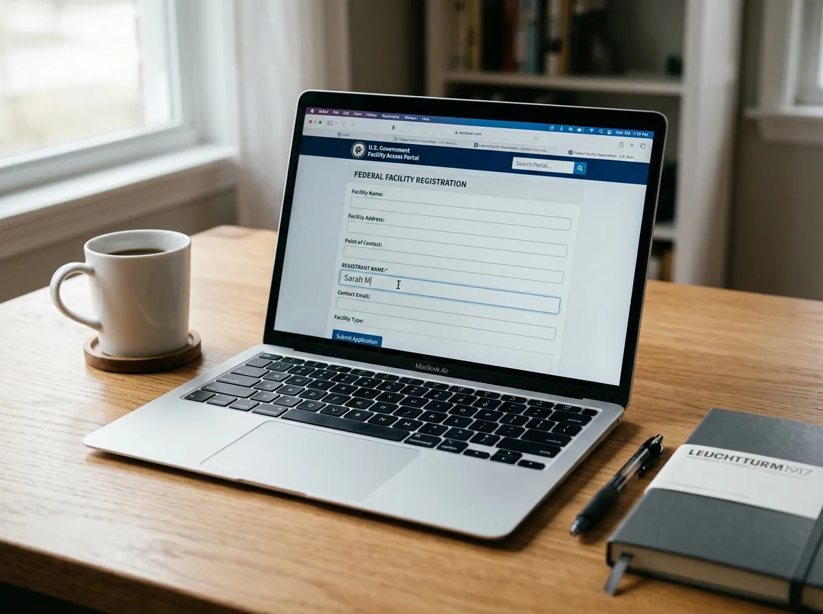 A portal notification being submitted