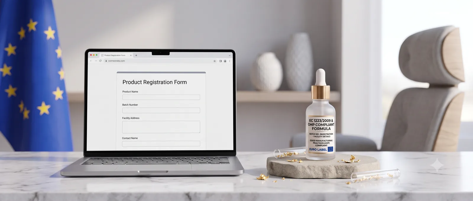 Cosmetic product notifications service, page banner